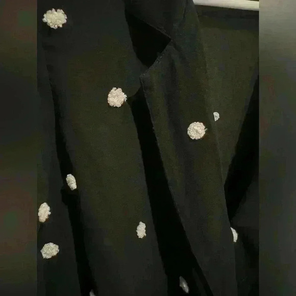 INC International Concepts Women's Polka Dot Sheer Black And White Blouse Size S - Picture 7 of 7